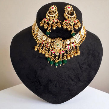 Multicolour Ananya Rajwadi Necklace Set