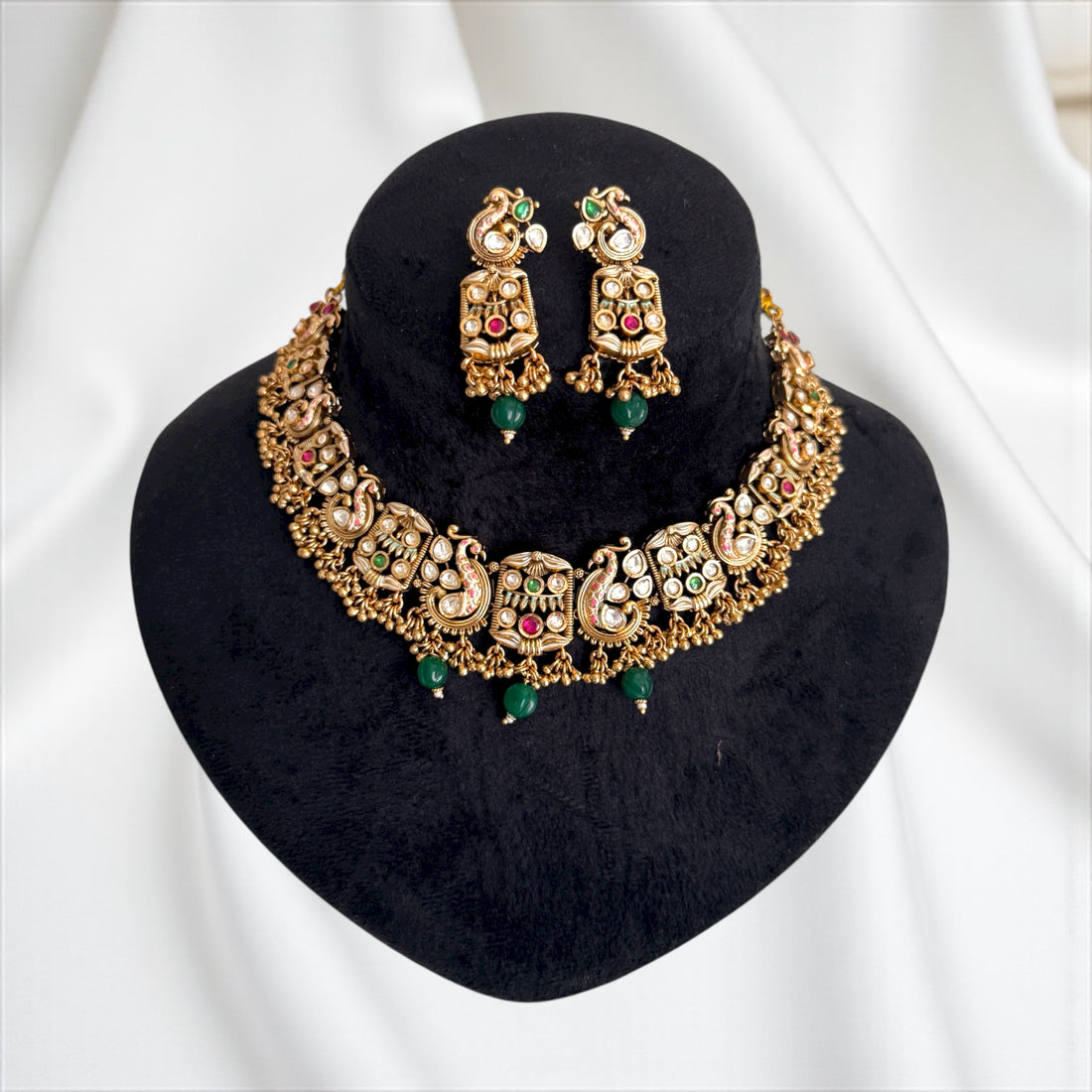 Multicolor Urmila Rajwadi Necklace Set