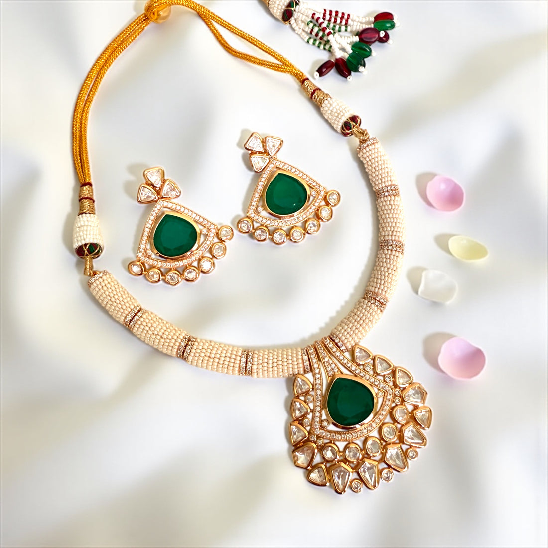Niharika Polki Kundan Necklace Set