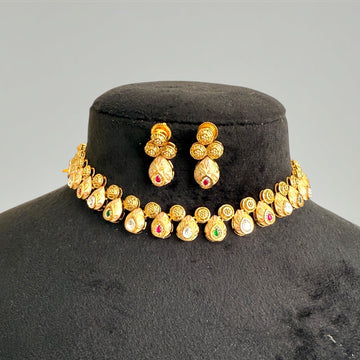 Sonali Polki Kundan Necklace Set