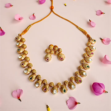 Sonali Polki Kundan Necklace Set