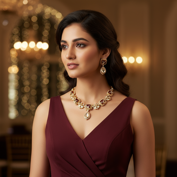 Sonal Polki Kundan Necklace Set