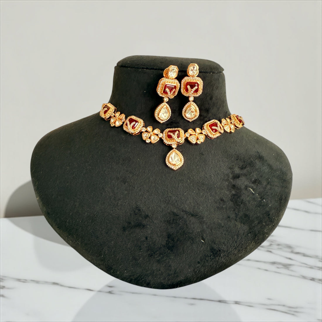 Sonal Polki Kundan Necklace Set