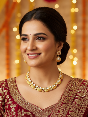 Saloni Polki Kundan Necklace Set