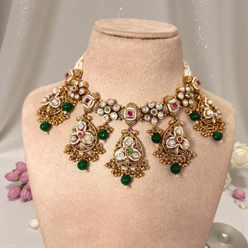 Latika Rajwadi Necklace Set