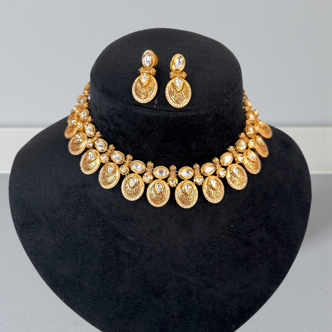 Vani Polki Kundan Necklace Set