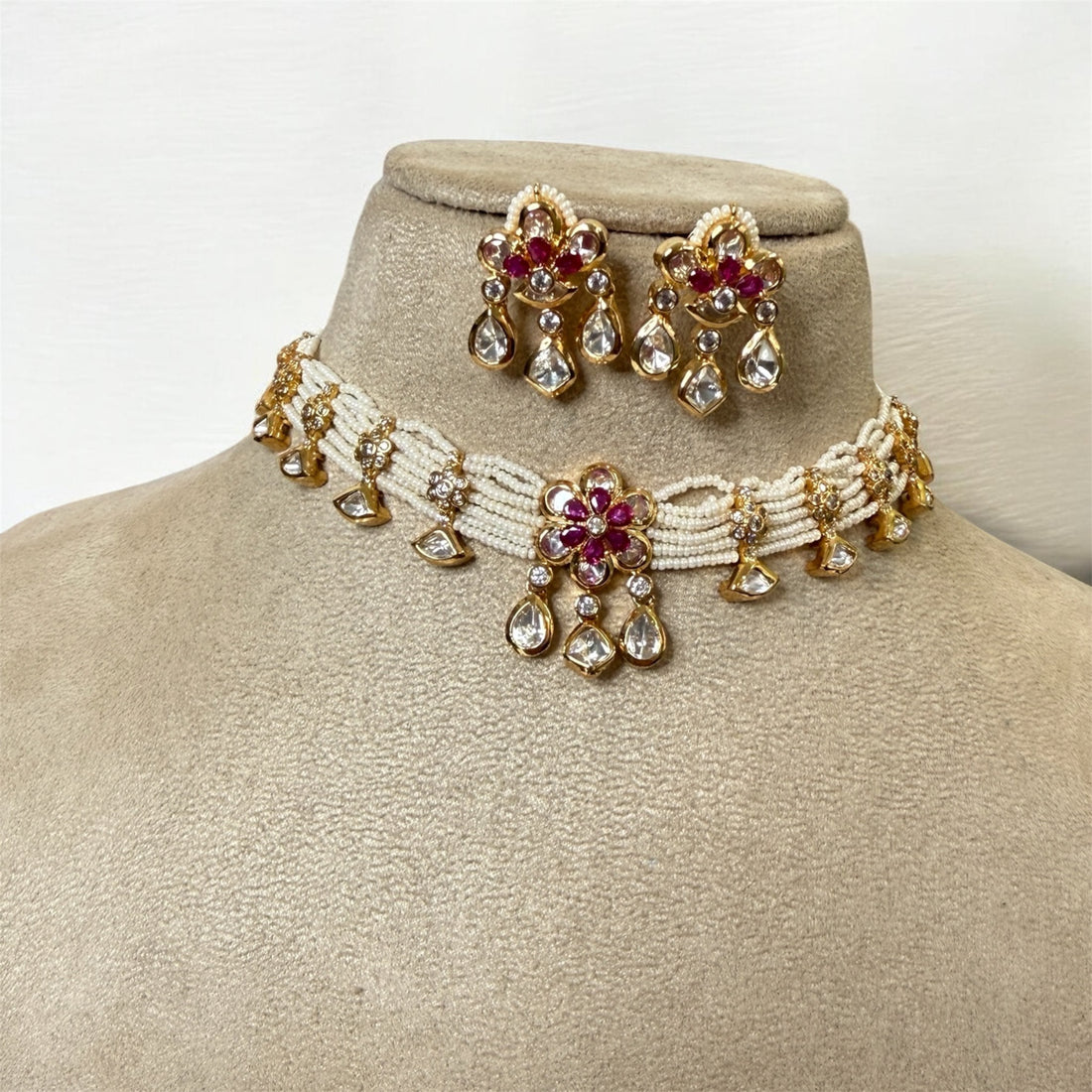 Durga Polki Necklace Set