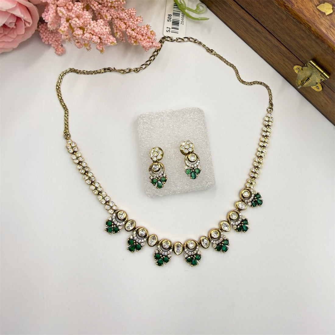 Trisha Polki Necklace Set