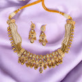 White Surya Rajwadi Necklace Set