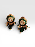 miaraa Anantya Green Polki Kundan Necklace Set