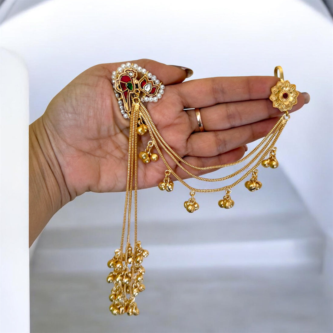 miaraa Chandni Kashmiri Long Earrings