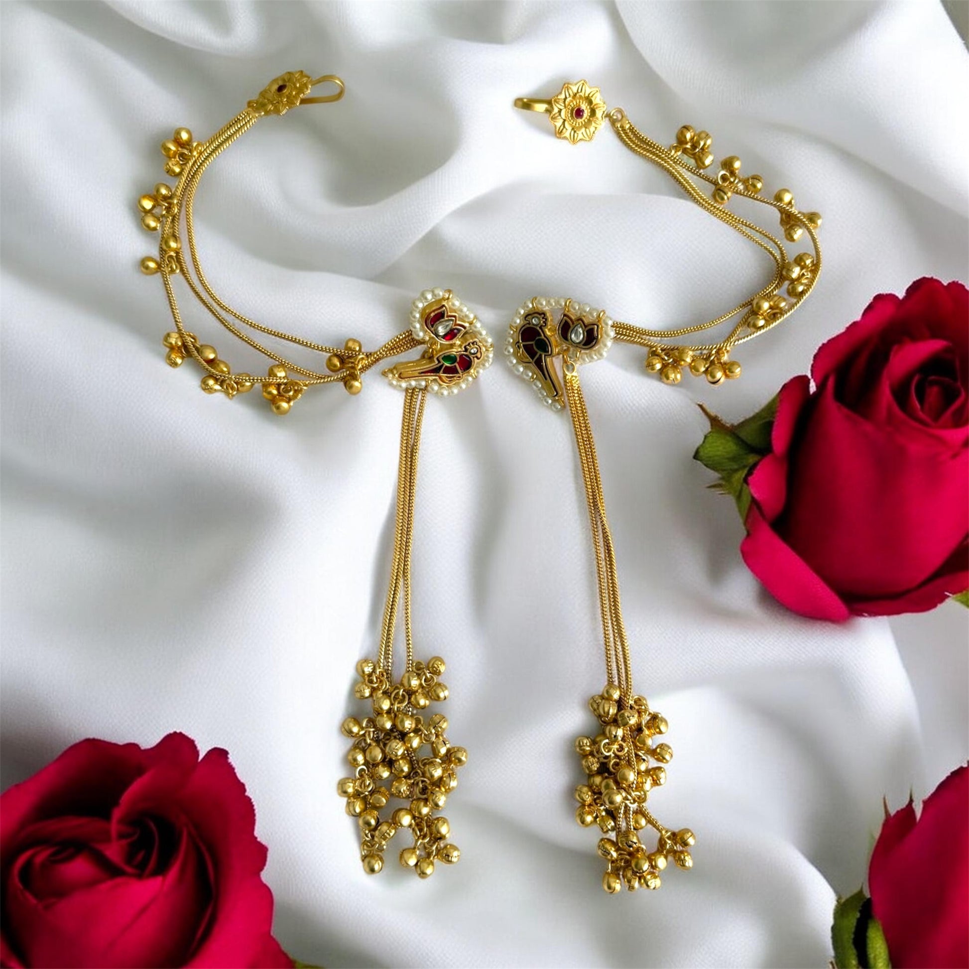 miaraa Chandni Kashmiri Long Earrings1