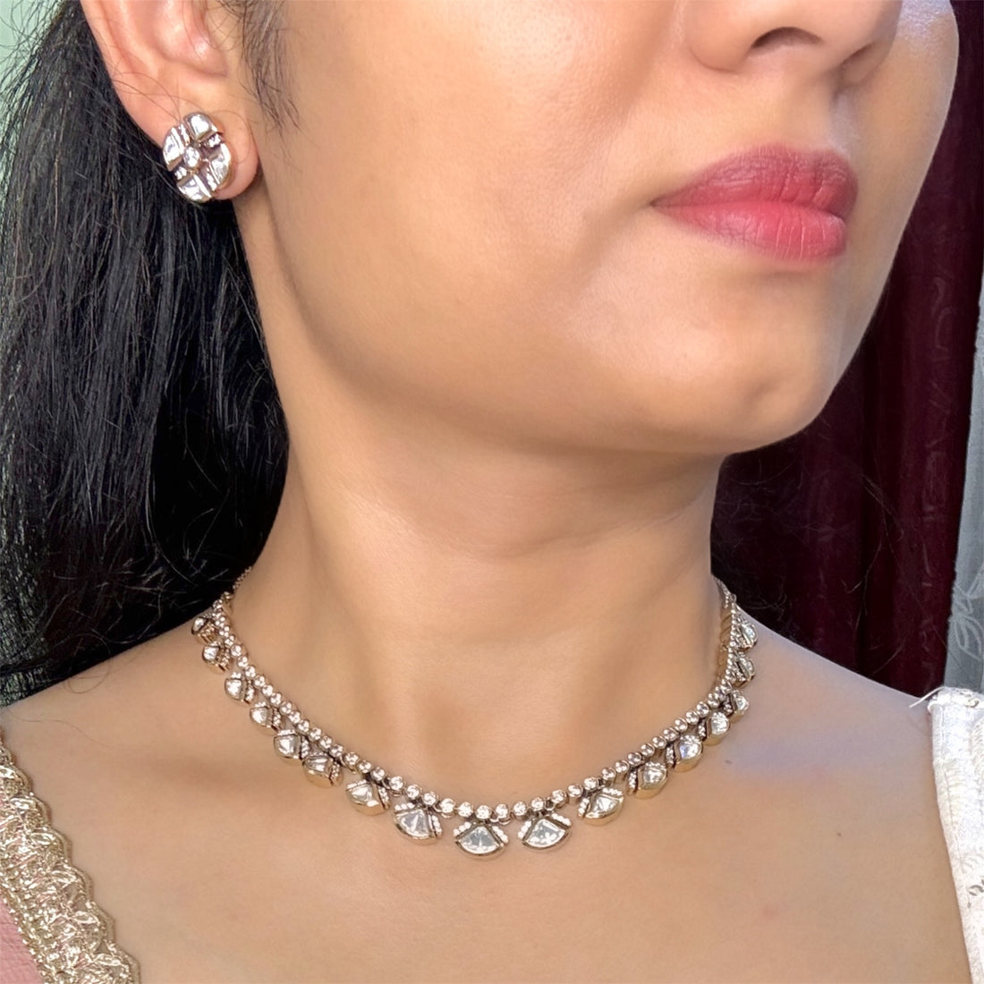 miaraa Deepali Polki Necklace Set1