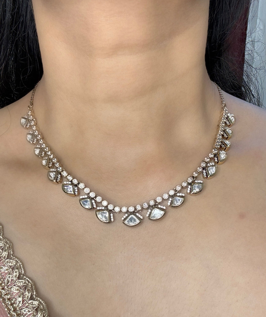 miaraa Deepali Polki Necklace Set1