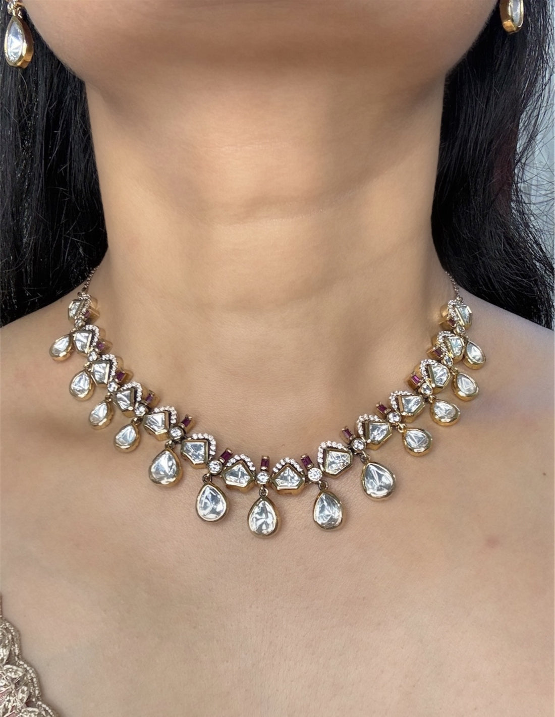 miaraa Devika Polki Necklace Set1