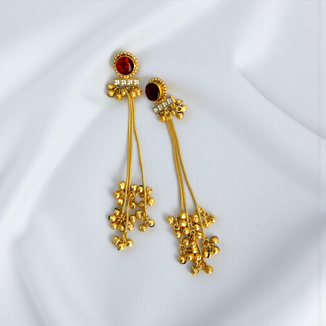 miaraa Geeta Kashmiri Long Earrings