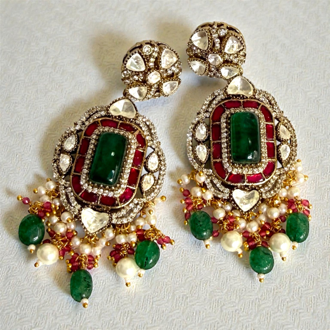 miaraa July Polki Kundan Necklace Set