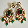 miaraa July Polki Kundan Necklace Set