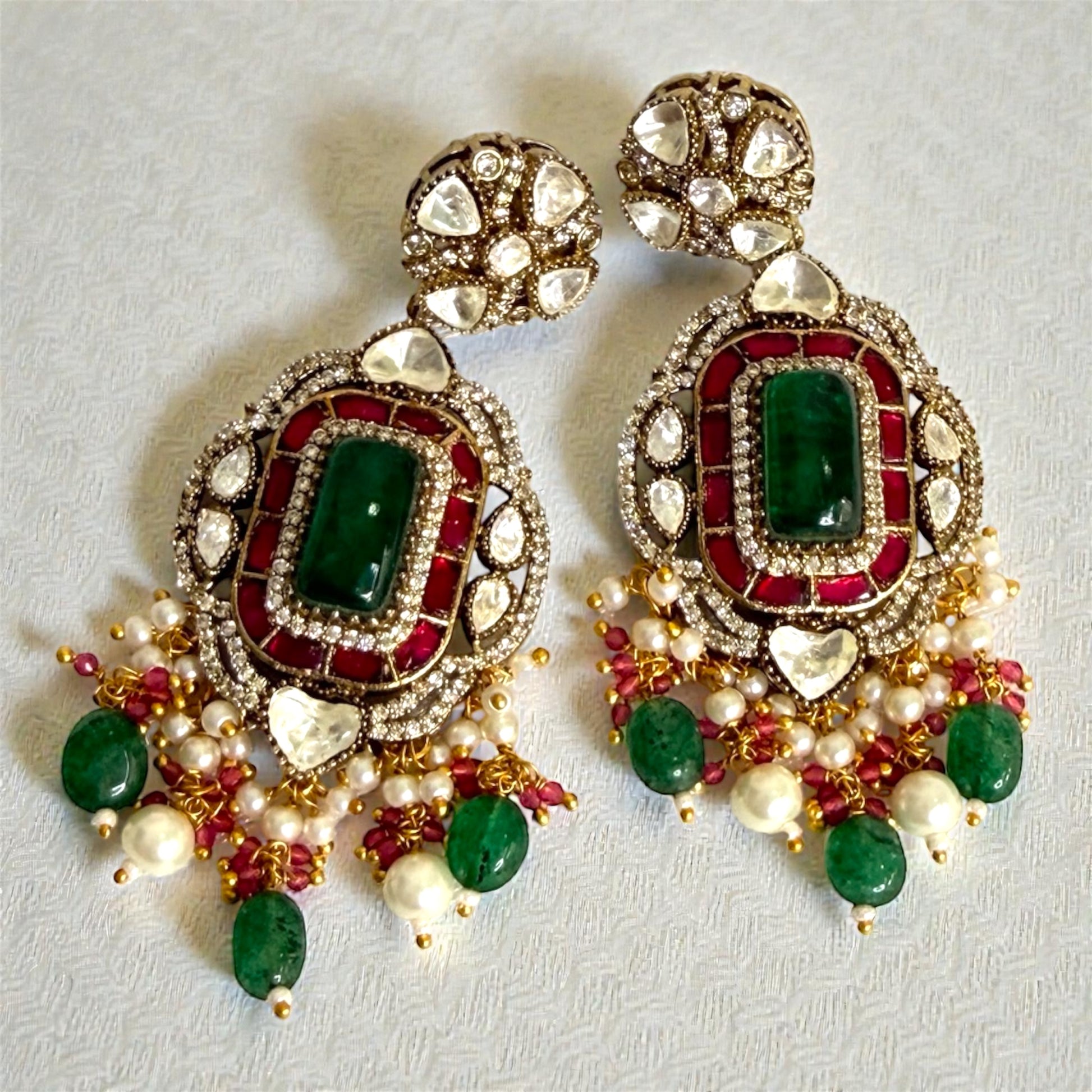 miaraa July Polki Kundan Necklace Set