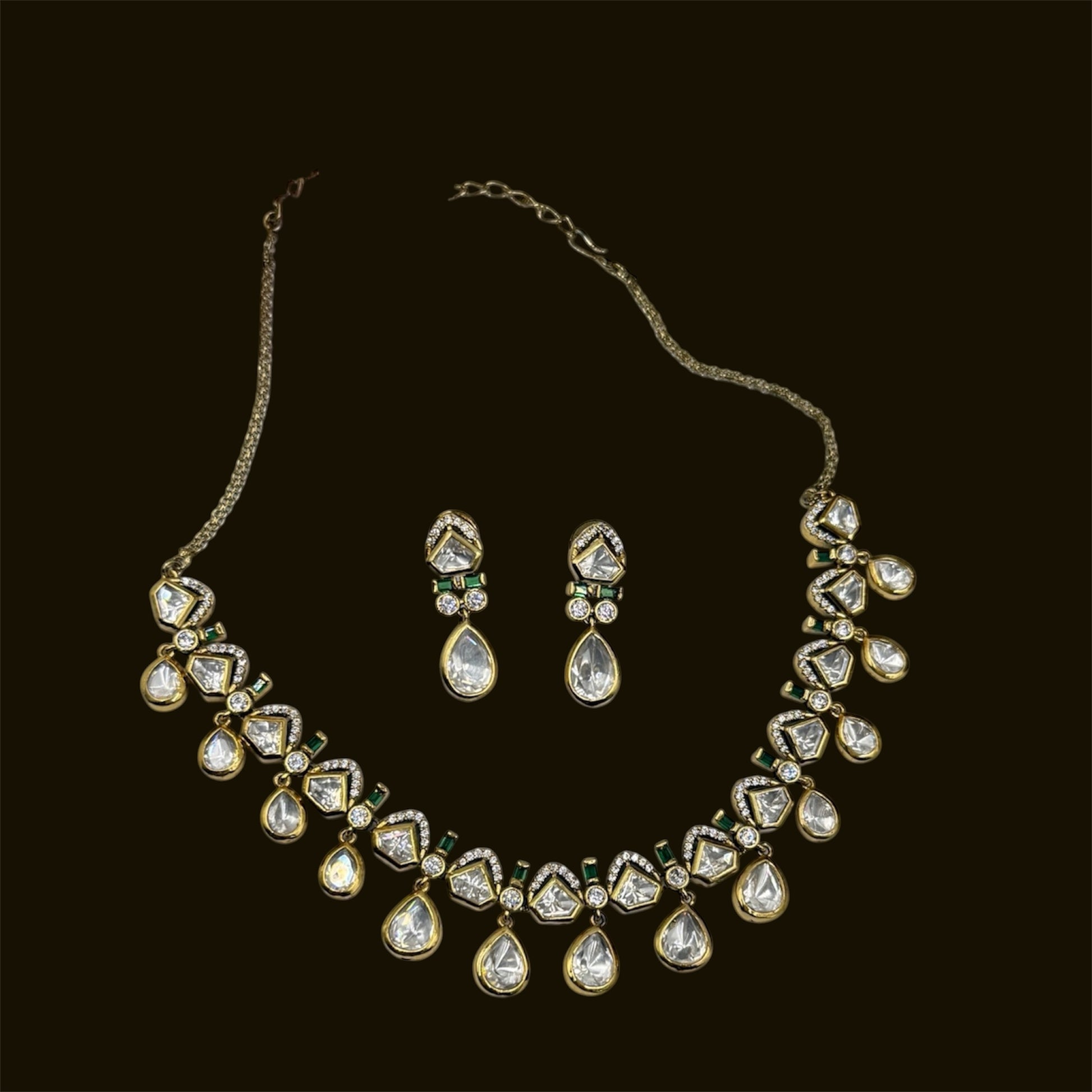 miaraa Niyati Polki Necklace Set4