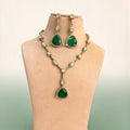 Noor Green Polki Kundan Necklace Set