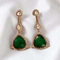 miaraa Noor Green Polki Kundan Necklace Set