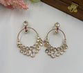 miaraa Oorja Ruby Pink Polki Earrings1
