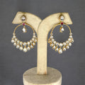 miaraa Oorja Ruby Pink Polki Earrings2