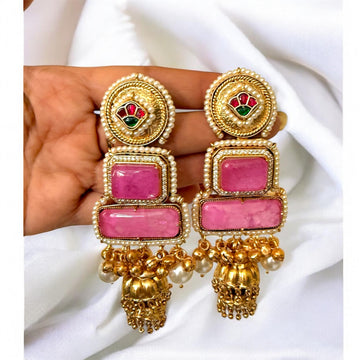 miaraa Pink Kashmiri earrings1