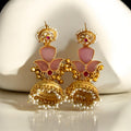 miaraa Pink Lavi Kashmiri earrings