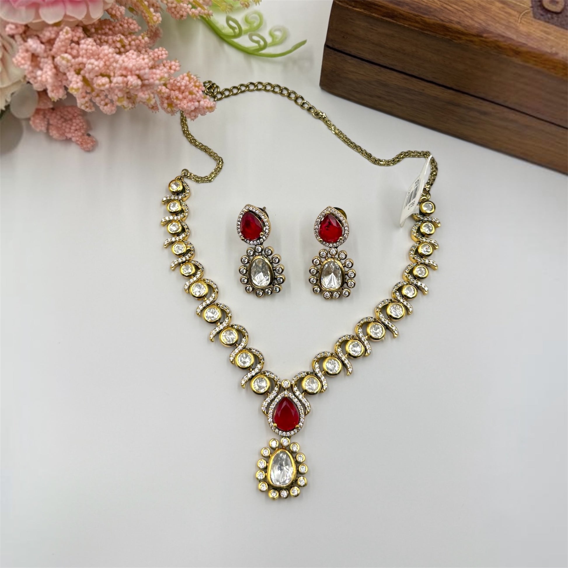 miaraa Ragini Polki Necklace Set2