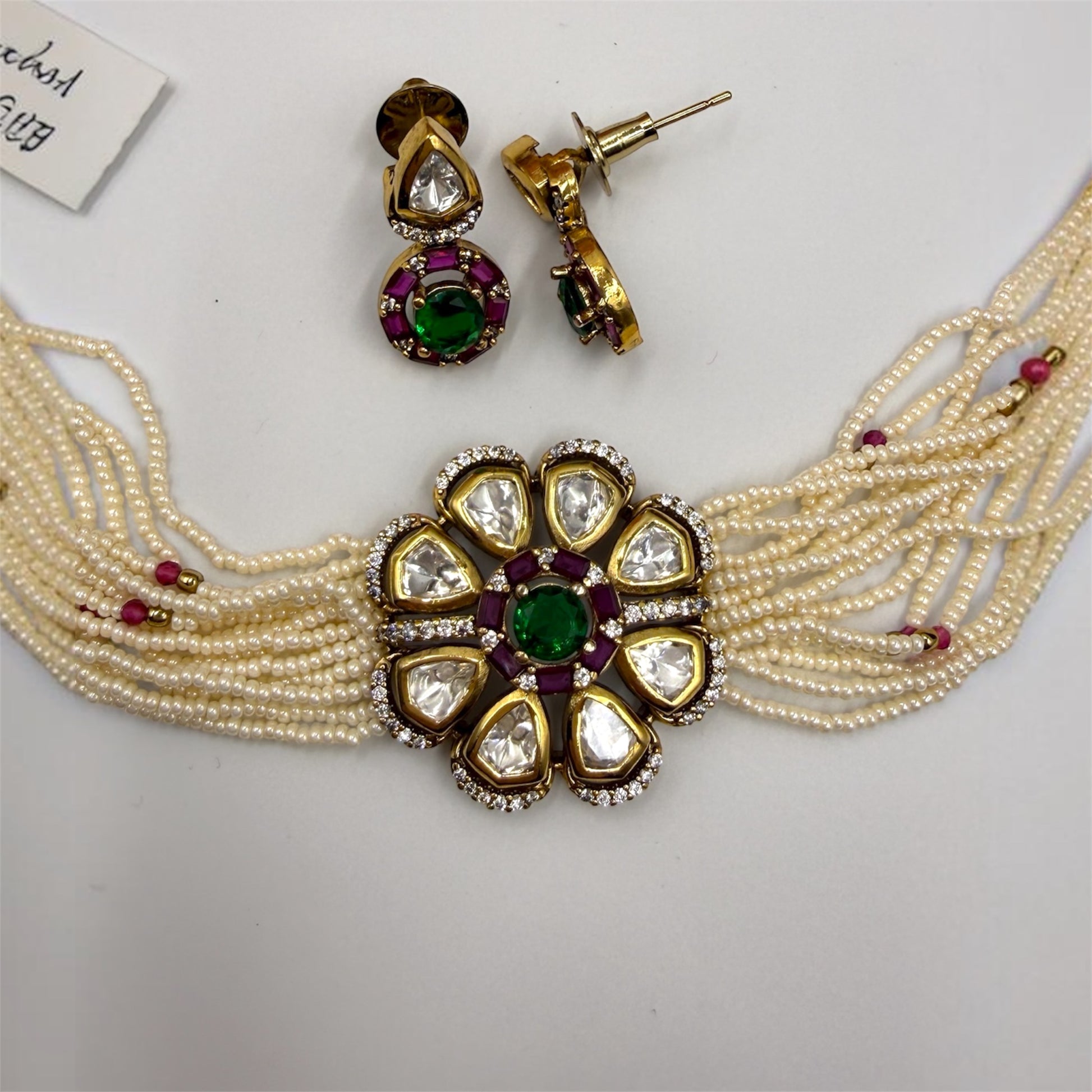miaraa Sana Polki Necklace Set