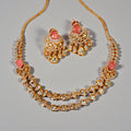 miaraa Sangita pink Polki Kundan Necklace Set