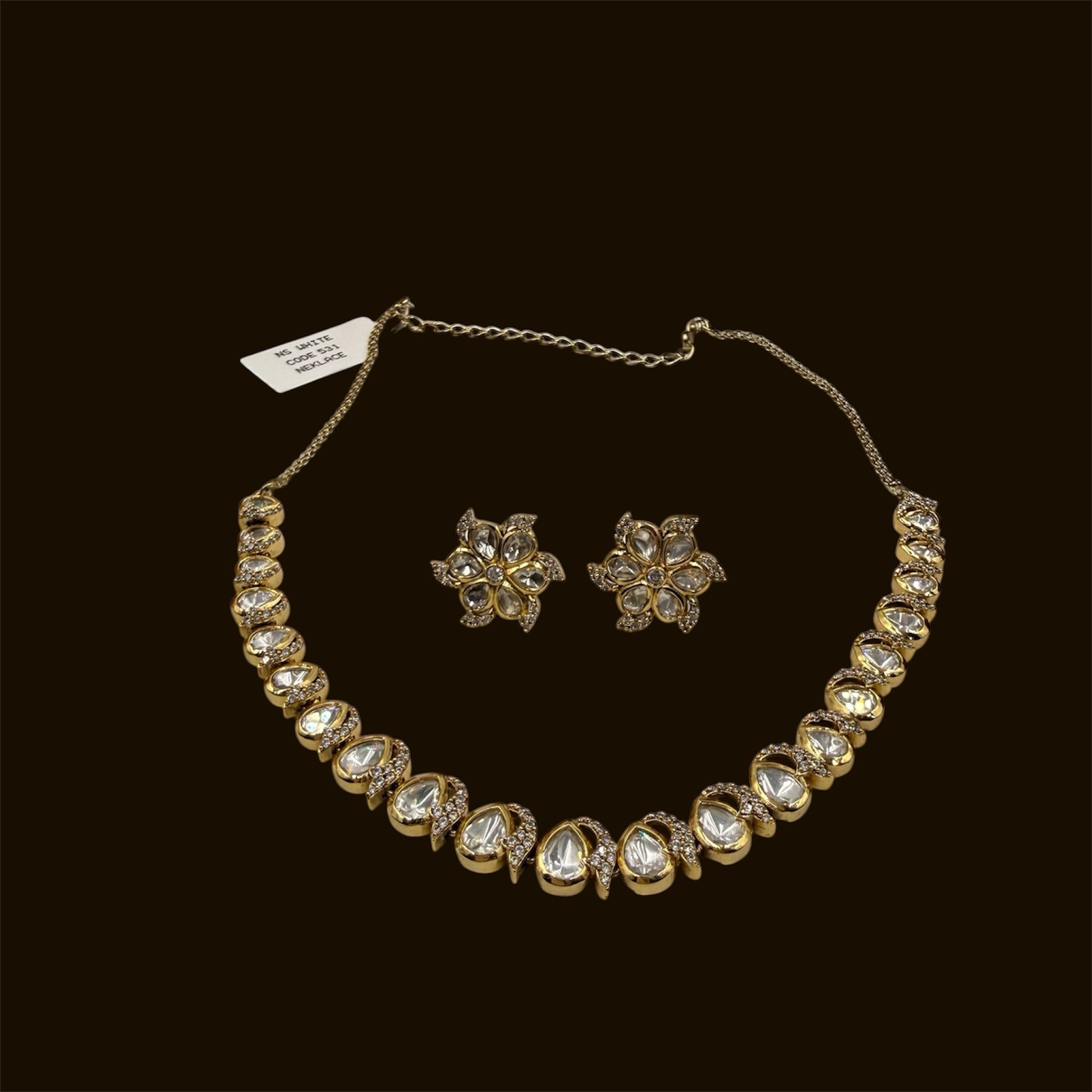 miaraa Sitara Polki Necklace Set