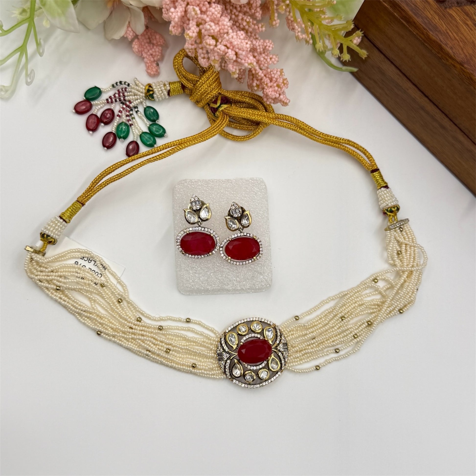 miaraa Vanya Polki Necklace Set
