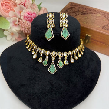 miaraa Yogita Polki Necklace Set1