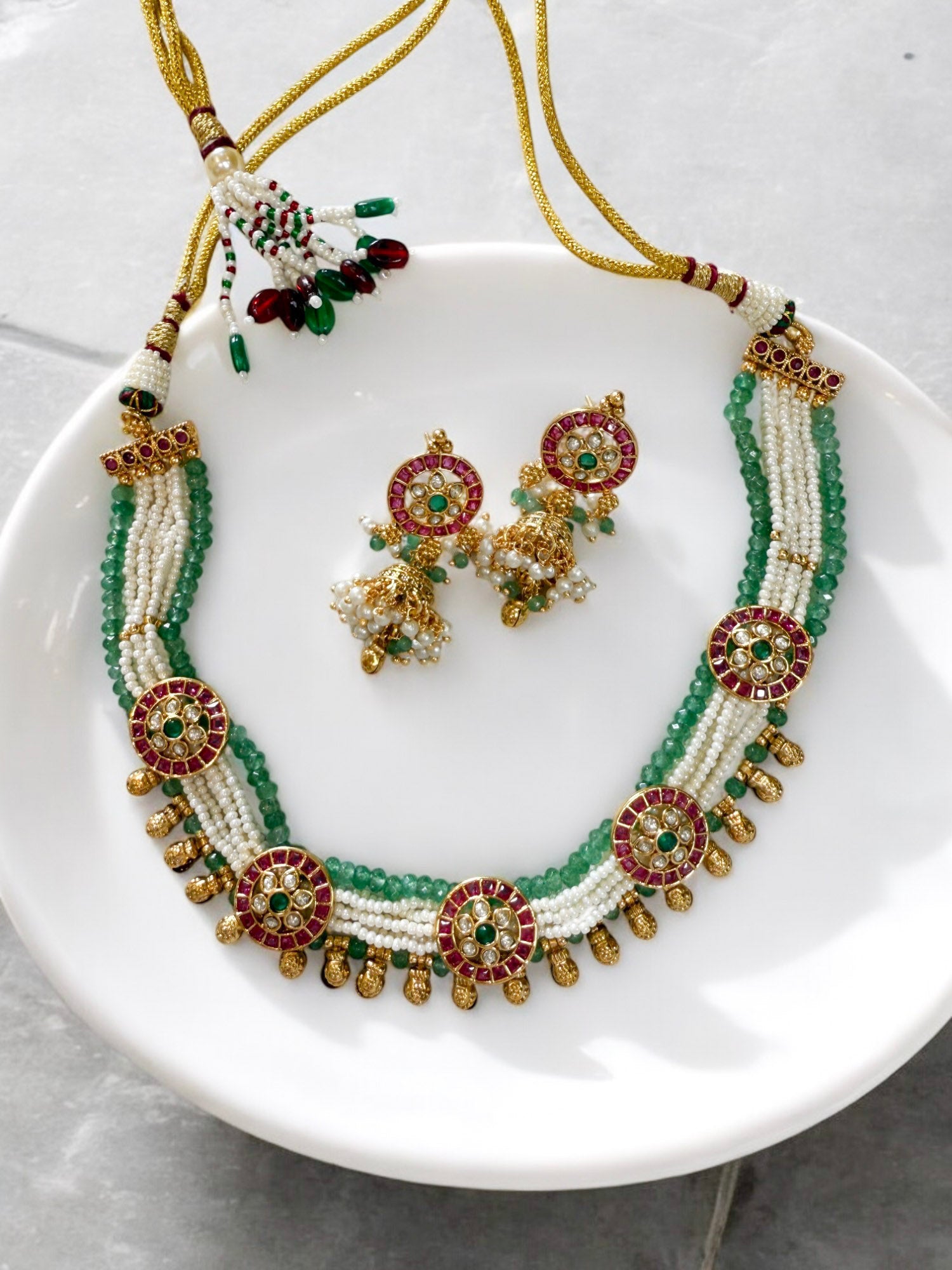 Akriti Rajwadi Necklace Set - MIARAA